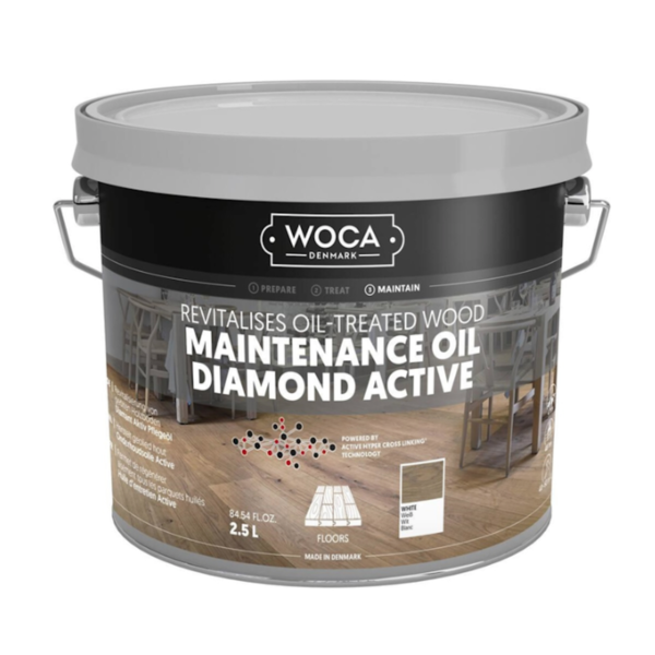 Woca Diamond Active Pflegeöl Weiss - 2,5 Liter